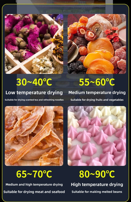 Beef Jerky & Fruit Dehydrator – Air Drying Machine for Snacks, Fruits, Vegetables & Pet Treats