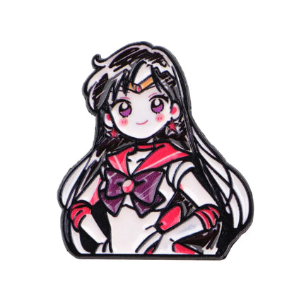 Cartoon Anime Enamel Brooch Pins – Kawaii Metal Badge Jewelry for Clothing & Backpack Gifts