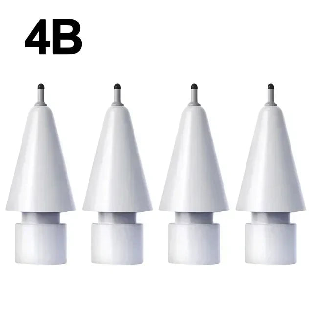 4X Replacement Tips for Apple Pencil 1 & 2 | Soft Silicone Protective Nibs for Touch Screen Stylus