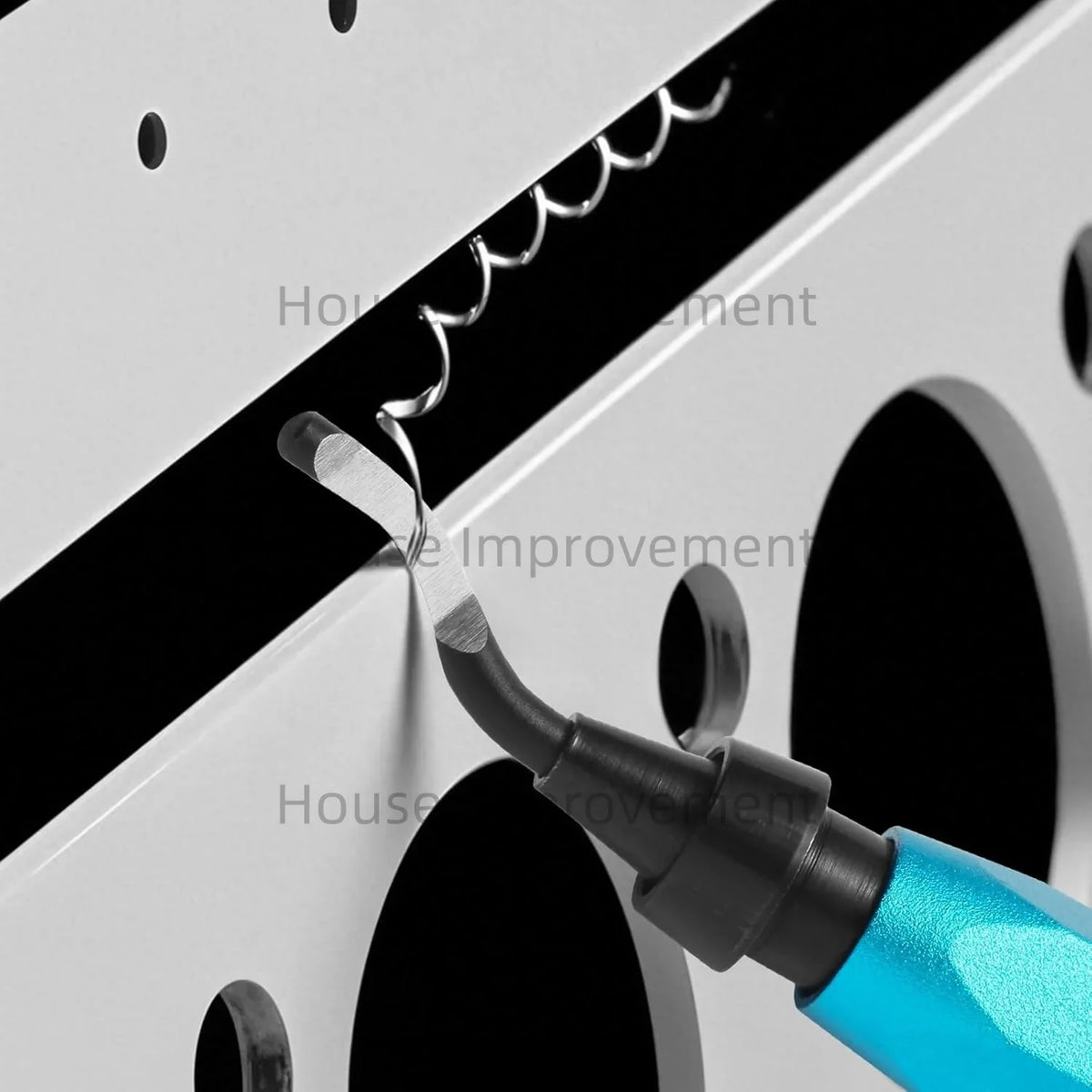 11-Piece Deburring Tool Set - High-Speed Steel Swivel Blades for Metal, Plastic, PVC, Copper, Aluminum & Resin