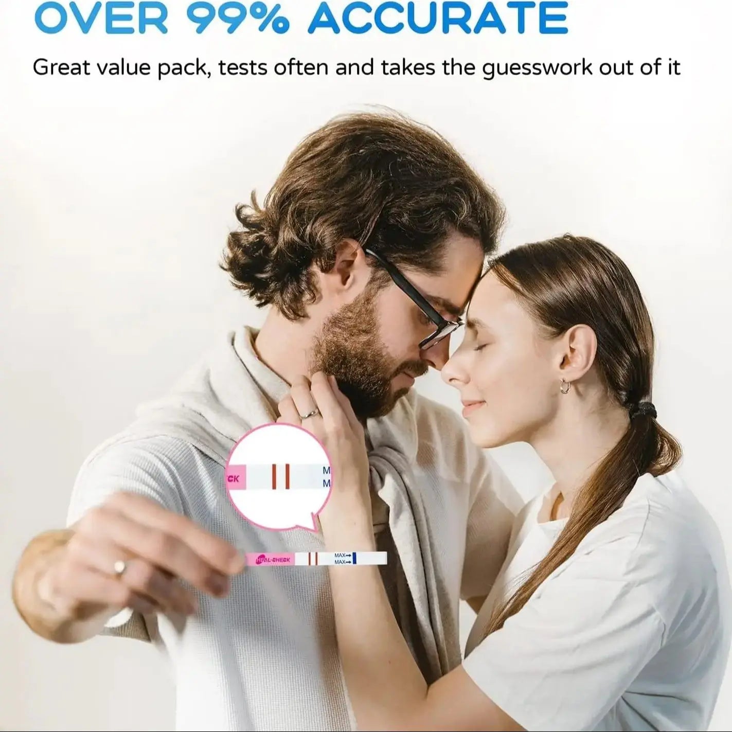25 Pregnancy Test Strips – Early Detection HCG Tests, Over 99.9% Accurate, Easy at Home Use