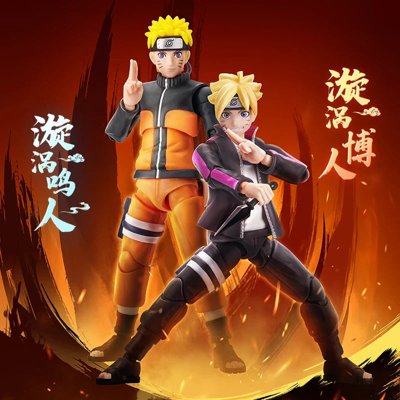 Blokees Naruto Action Figures — Uzumaki Boruto & Naruto Kurama Model Kits, Champion-Class Anime Toys & Collectible Gift Ornaments