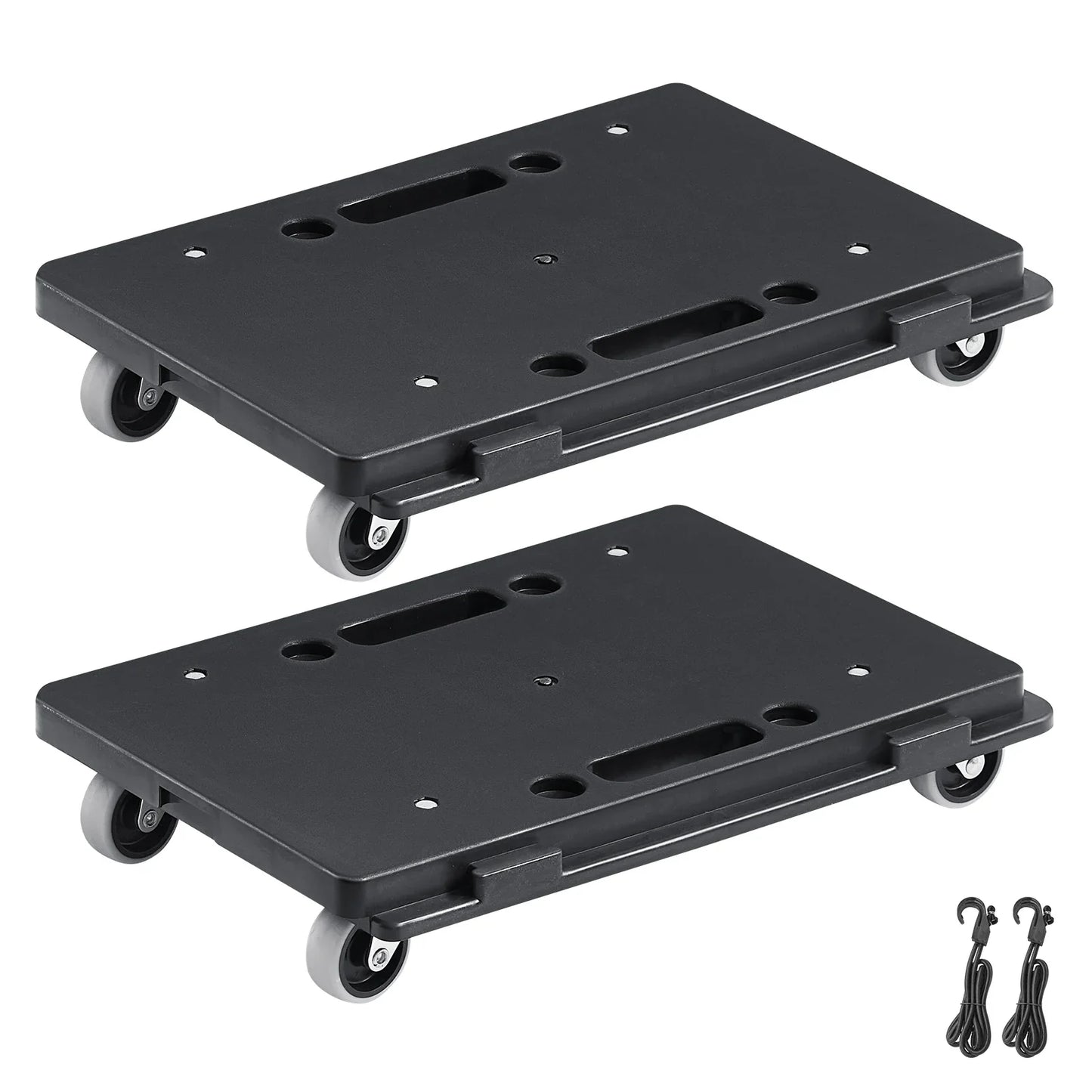 VEVOR 2-Pack Furniture Mover Trolley – 500lb Capacity Each, 4-Wheel Flat Dolly Cart for Industrial Machinery
