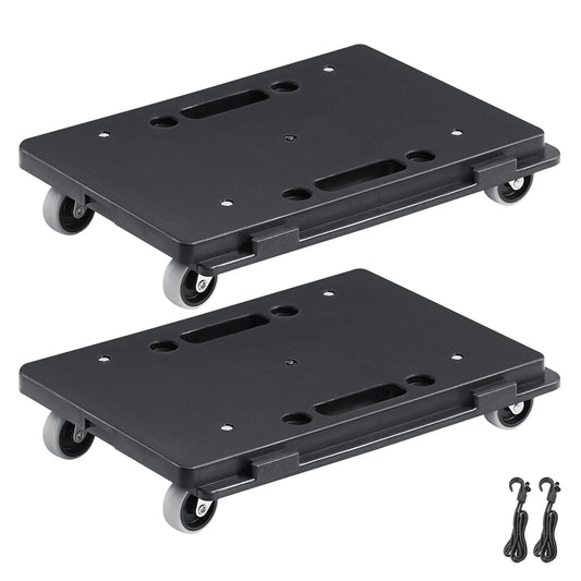 VEVOR 2-Pack Furniture Mover Trolley – 500lb Capacity Each, 4-Wheel Flat Dolly Cart for Industrial Machinery