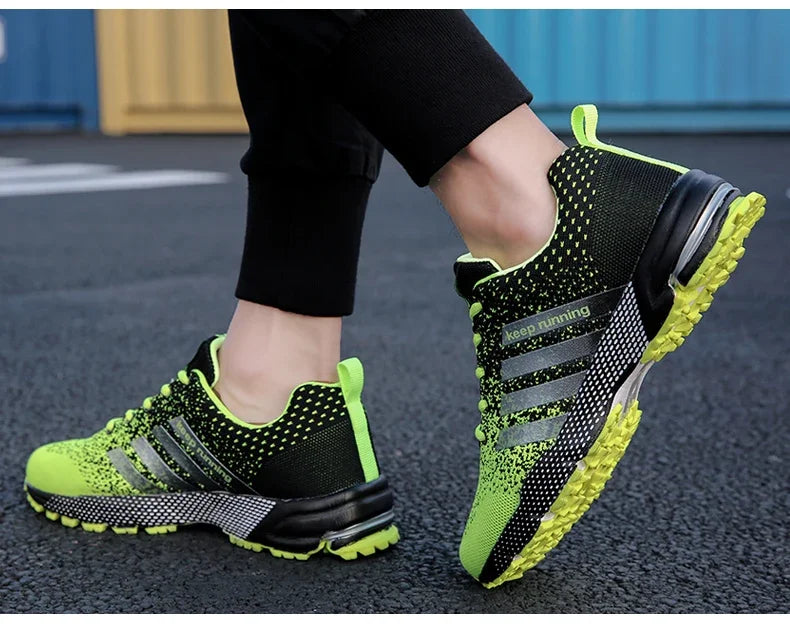 Men’s Air Cushion Running Shoes – Breathable Lightweight Marathon Sneakers for Athletic Training, Comfortable for Women