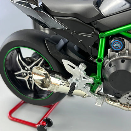 1:6 Kawasaki Ninja 500 H2R Motorcycle Model — Racing Simulation with Sound & Light, Fast & Furious Collectible Toy Gift