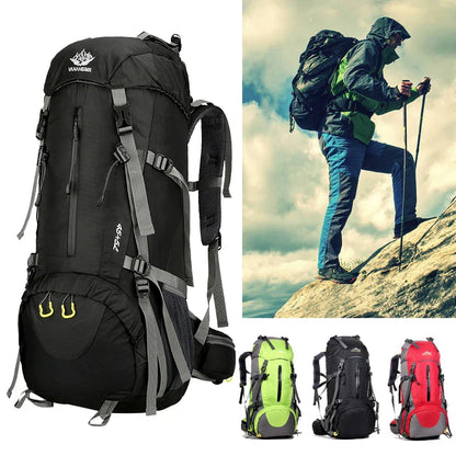 50L Hiking & Camping Backpack — Waterproof Multi-Function Trekking Bag for Women & Men