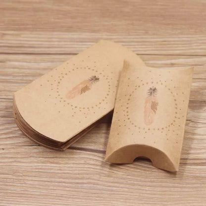 24pcs Floral Pillow-Shaped Jewelry Gift Boxes – Necklace & Earring Display Packaging 20x55x80mm