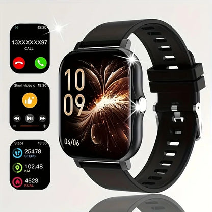 2025 New Upgrade Smartwatch – 1.83" Full Touch Display, Bluetooth Call, Sports Tracking for Men & Women, Android & iOS Compatible