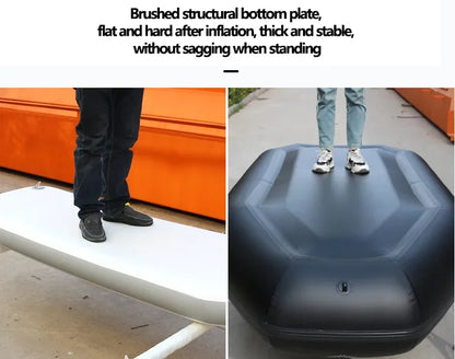 Professional Inflatable Boat Raft Dinghy for Adults – Tear-Resistant Foldable Kayak Canoe Fishing & Drifting Boat