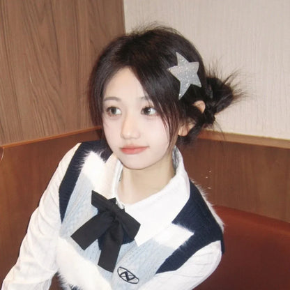 Y2K Star Pentagram Hair Clip – Sparkling Trendy Niche Sweet Cool Spicy Girl Personalized Fashion Hair Accessory