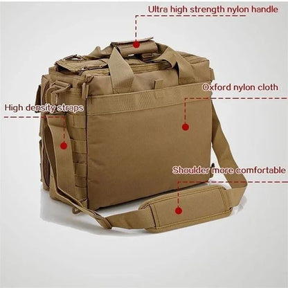 New Tactical Molle Backpack – Nylon Messenger Shoulder Bag, Laptop Briefcase, Outdoor