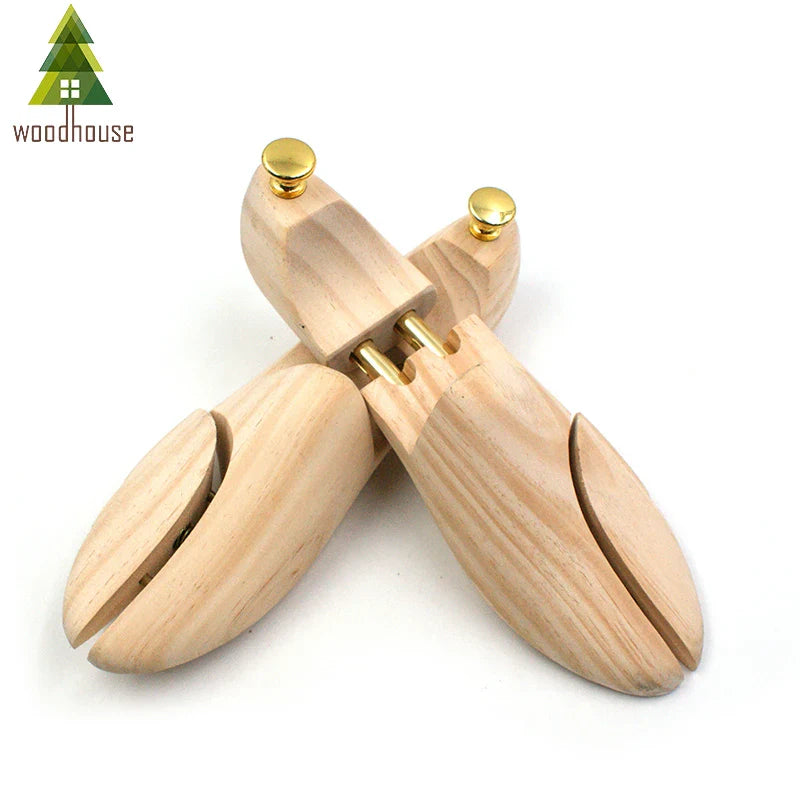 Adjustable Twin Tube Shoe Trees for Men & Women – New Zealand Pine Wood Shoe Shaper
