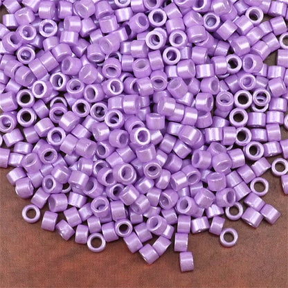 2.5mm Mini Glass Cylinder Beads – Antique Pearl Color Craft Beads for DIY Bracelets & Necklaces Jewelry Making Accessories