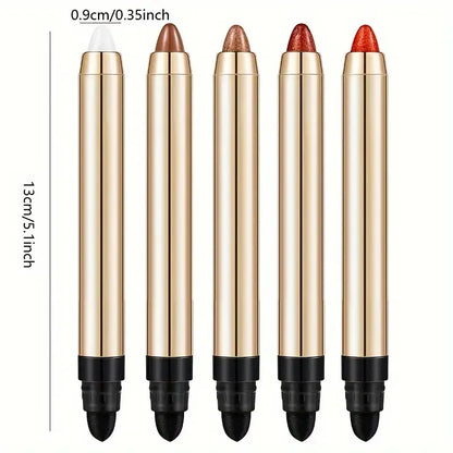 Double-Sided Eyeshadow Stick & Highlighter Pen – Pearly Glitter & Matte Finish Brightening Makeup Tool