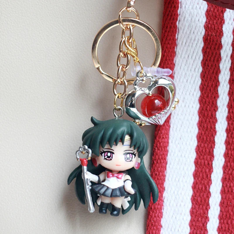 New Sailor Moon Car Keychain — Tsukino Usagi Anime Figure Keyring, Backpack Pendant Doll, Kids’ Collectible Toy Gift