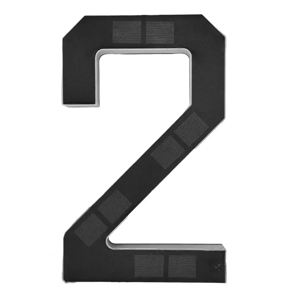 9-Inch Solar House Number Sign - LED Backlit Waterproof Address Plaque with Auto On/Off & No-Drill Installation