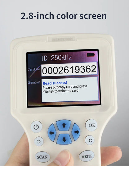 RFID Copier & USB Programmer – 125KHz & 13.56MHz NFC 10-Frequency Card Reader, Duplicator & UID Decoder
