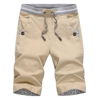 Men’s Summer Cotton Casual Shorts – Linen Bermuda Beach Shorts Plus Size 4XL Fashion Joggers
