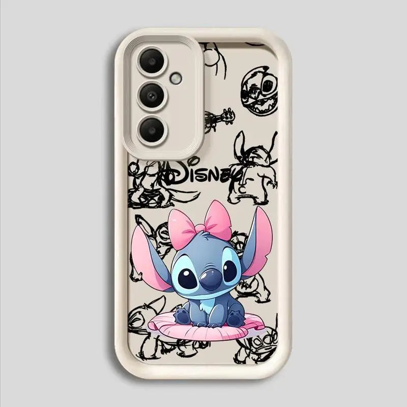 Disney Stitch TPU Silicone Phone Case — Soft Cartoon Cover for Samsung Galaxy A15/A25/A35/A52/A52s/A53/A54/A55/A71/A72/A73 5G