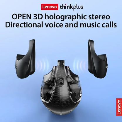 Lenovo X15pro OWS Earphone: Bluetooth 5.4, Ear-Mounted Sports Waterproof Wireless Earphones with Lanyard