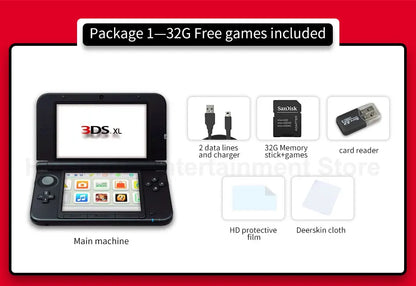 Original Used 3DSXL/3DSLL/GBA Handheld Game Console – 3D Games Compatible