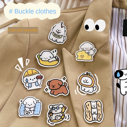 Cute Cartoon Acrylic Puppy Brooch Pin - Jewelry Badge for Clothes, Bags, and Backpacks, Gift for Kids and Friends