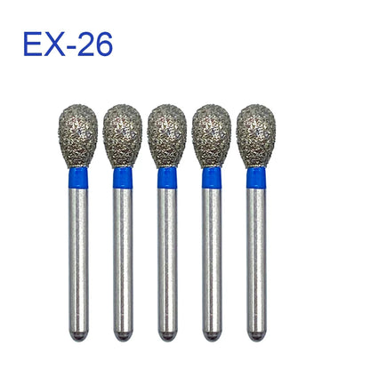 5pcs FG Dia 1.6mm Dental Drills – High-Speed Handpiece Diamond Burs for Teeth Whitening