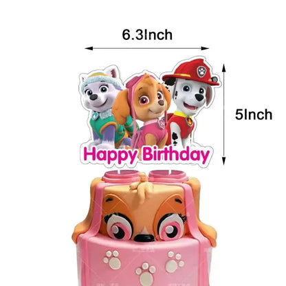 Pink Paw Patrol Party Supplies for Girls – Skye Balloons, Cups, Plates & Tablecloth for Birthday & Baby Shower