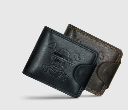 Men's Short Bifold Wallet – Slim Faux Leather Business Card Holder, Billfold Purse Clutch for ID & Credit Cards