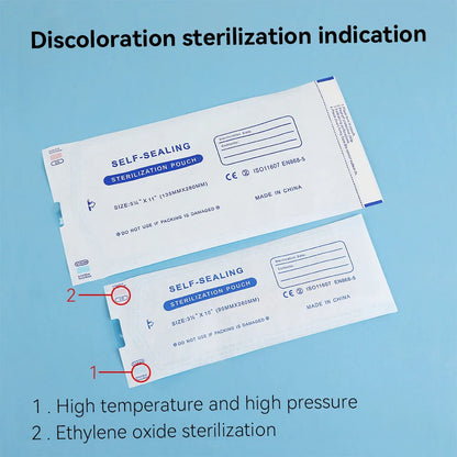 MAMBA Disposable Self-Sealing Sterilization Pouches – 10/20PCS Self-Adhesive Clean Bags for Tattoo Supplies