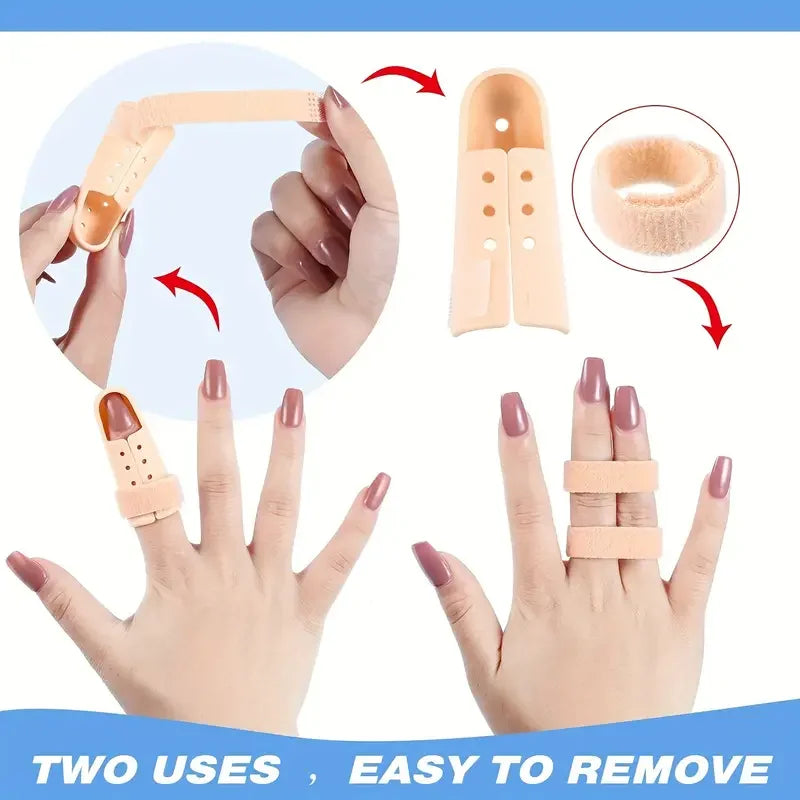 Plastic Finger Splint for Trigger Finger — Thumb Support Brace for Straightening & Injury Protection
