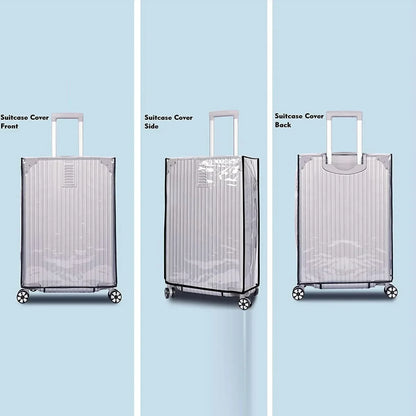 Full Transparent Luggage Cover – Waterproof, Dustproof, Durable PVC Suitcase Protector for Travel