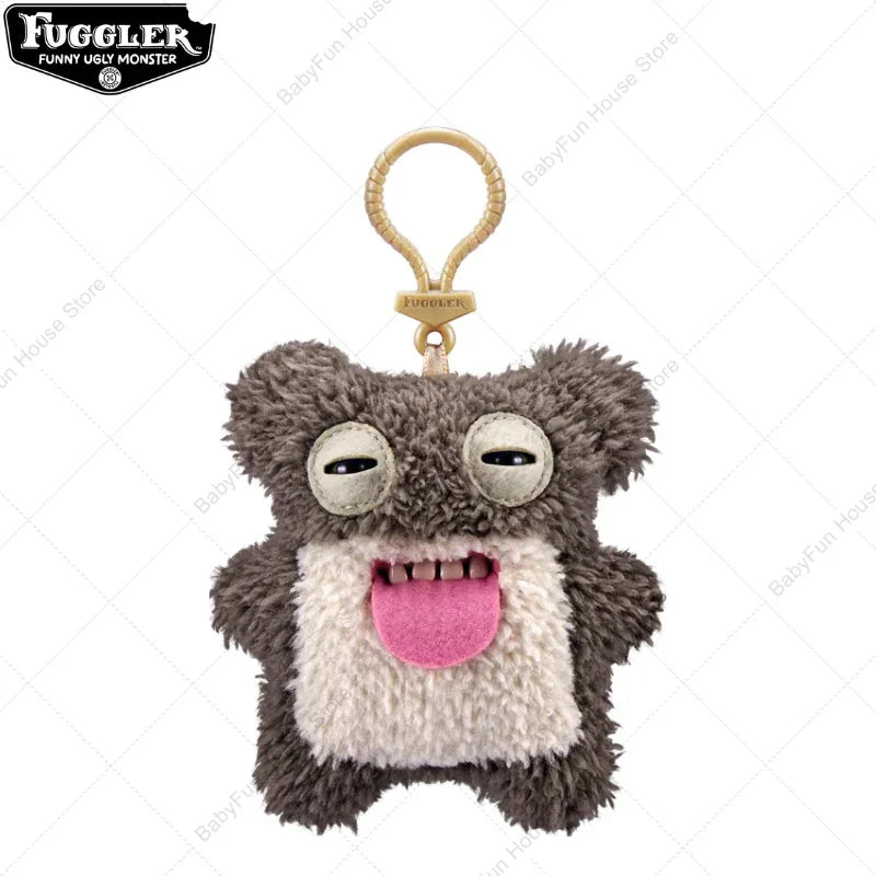 Original Fuggler Ugly Teeth Plush Keychain – Wide-Eyed Monster, Alien & Rabbit Peluche Pendant Toy