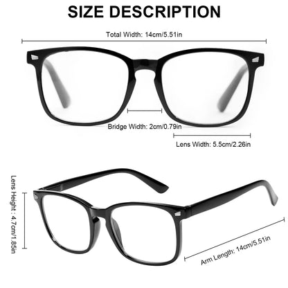 Auto-Focus Reading Glasses – Lightweight PC Frame Unisex Eyewear | Multi-Pack (1–5) Computer & Reading Vision Glasses, Ideal Gift Choice