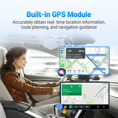 OttoAIBOX P3 CarPlay AI Box — Wireless Android Auto & Mini HDMI TV Box for Toyota, Kia, Hyundai, VW Car Accessories