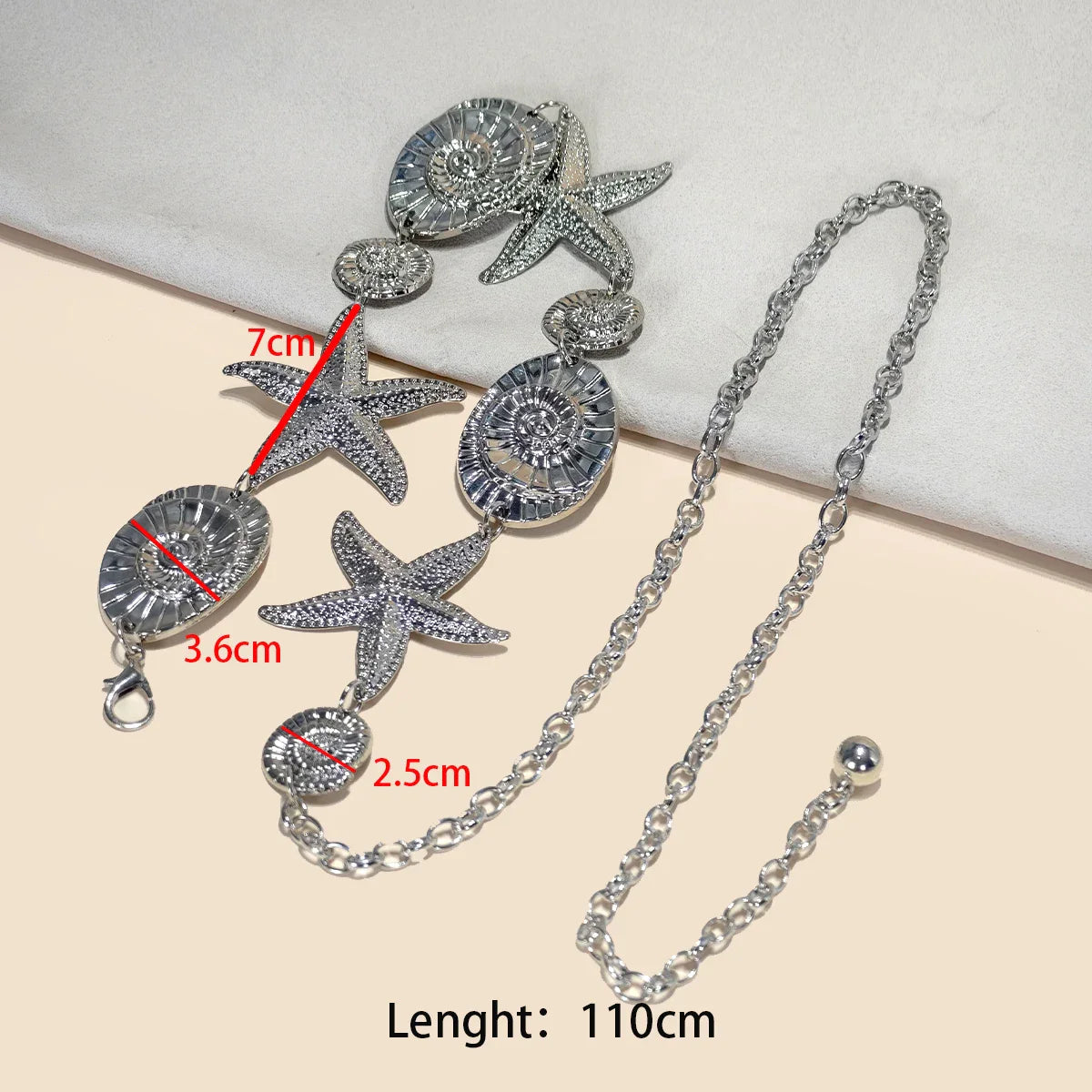 Designer Women’s Silver Waist Chain Belt – Retro Bohemian Ethnic Style for Skirts & Jeans