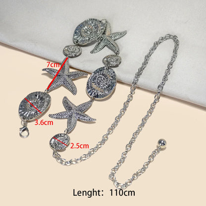 Designer Women’s Silver Waist Chain Belt – Retro Bohemian Ethnic Style for Skirts & Jeans