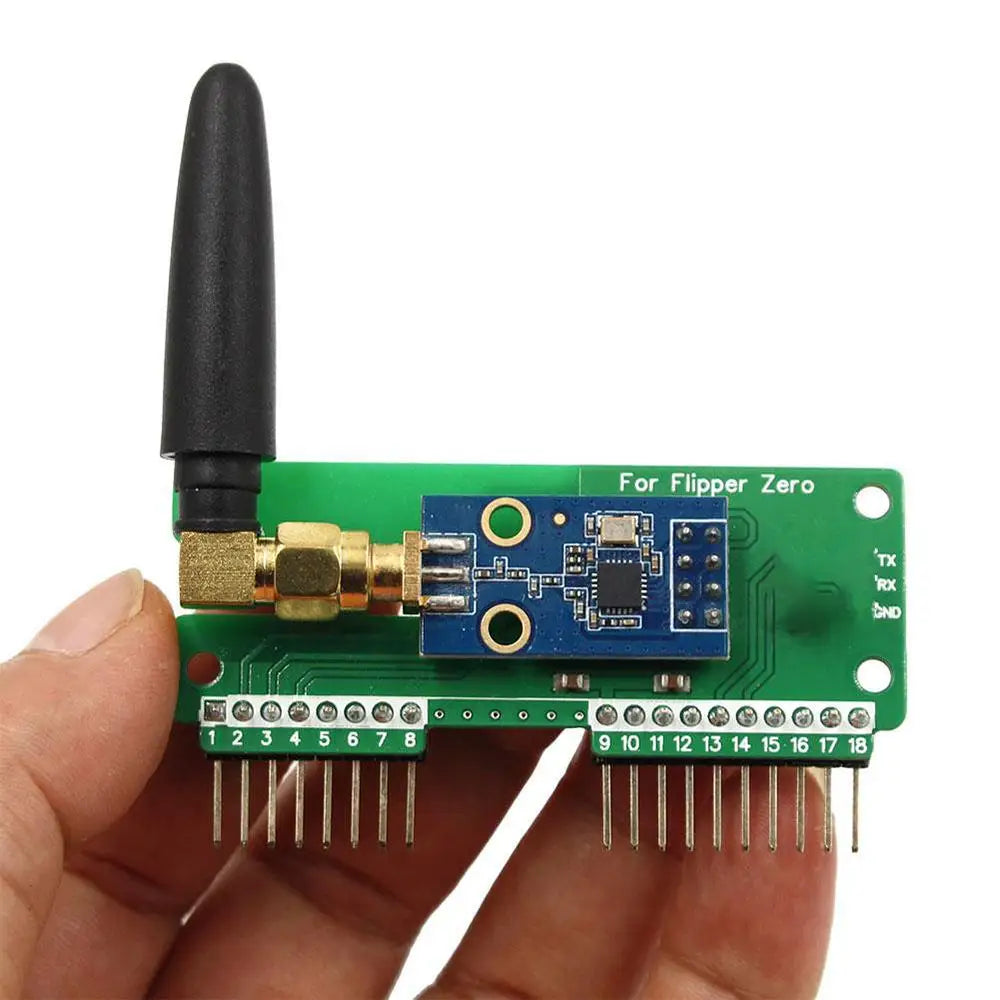 Flipper Zero WiFi & SubGHz 433MHz CC1101 Development Board – GPIO Mouse Module for Flipper Zero Modification