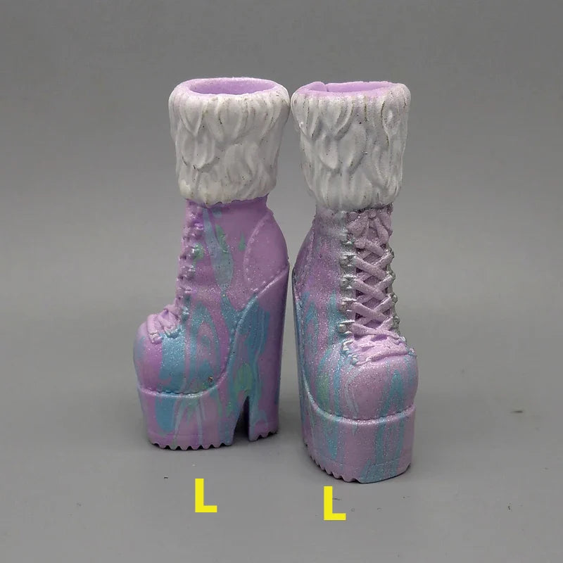Little Kids 25CM Winter Doll Shoes – Boots & High Heels Accessories, Perfect Birthday Gift for Girls