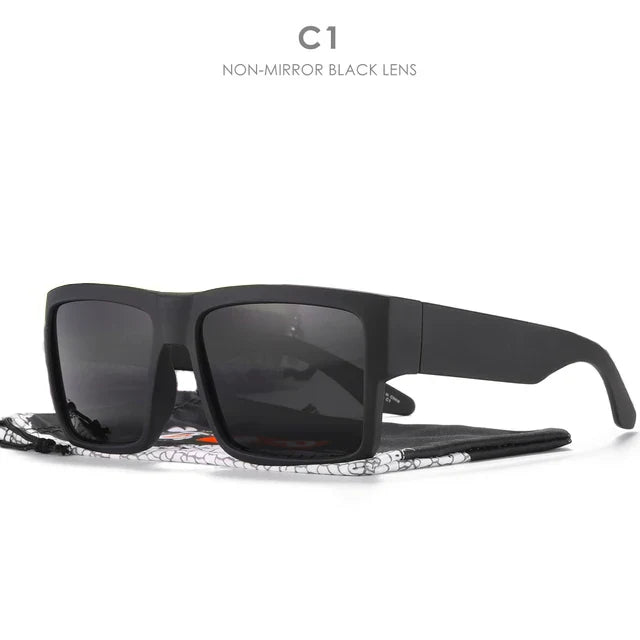 CYRUS Polarized Square Sunglasses — Classic Fashion Sport Driving Shades for Men & Women with Logo