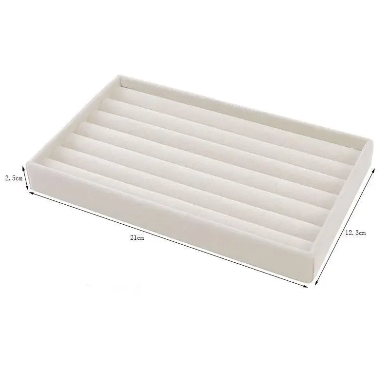 Jewelry Storage Box Organizer – Multi-Compartment Necklace, Ring, Earrings & Brooch Display Drawer Tray