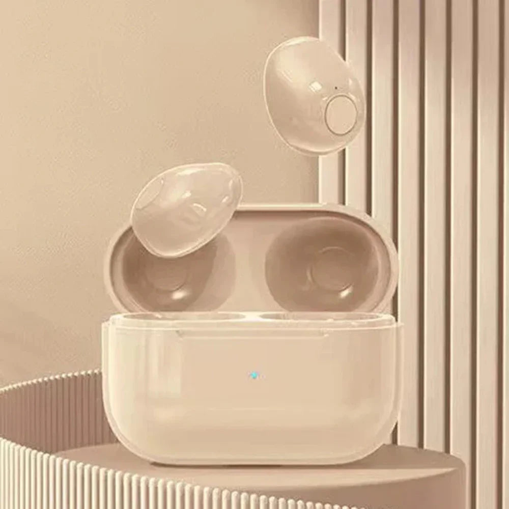 Invisible Mini Bluetooth Earphones V5.2 – TWS In-Ear Wireless Earbuds with Noise Reduction & Mic for Sleep