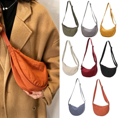 Designer Nylon Crossbody Hobo Bag for Women: Casual Shoulder Bags with Large Capacity Tote - Ideal Lady Travel Shopper Purse