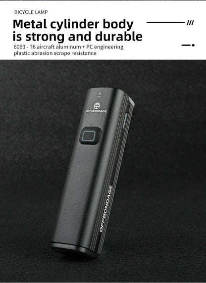 OFFBONDAGE 1000 Lumen Bicycle Light - USB Charging Bike Headlight & Power Bank | MTB & Road Highlight Flashlight for Handlebar