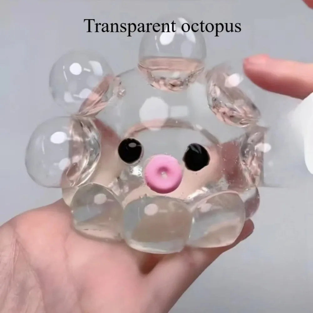 Squishy Bubble Pop Fidget Toy Set – Squeeze Sensory Ball & Octopus Popper Anti-Anxiety ASMR Stress Relief Gift for Kids & Adults