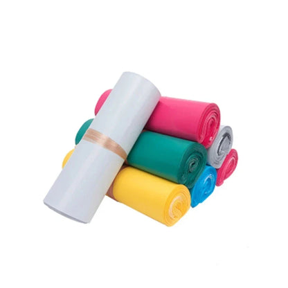 INPLUSTOP Opaque PE Shipping Bags - White Plastic Express Envelopes with Self-Adhesive Seal for Mailing and Courier