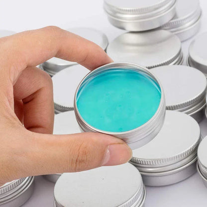 50PCS Aluminum Tin Jars – 5g to 100g Metal Containers for Cosmetic Creams, Lip Balm & Face Care