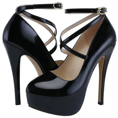 Women’s Platform Stiletto Pumps – Sexy Slingback High Heels for Party, Wedding & Banquet