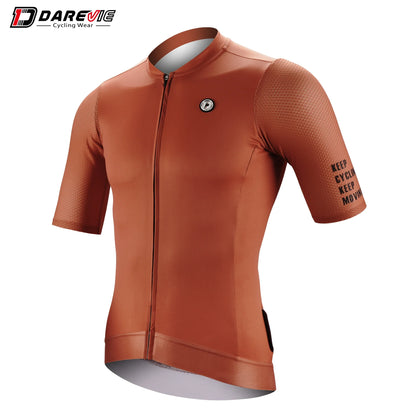 DAREVIE SPF 50+ Long Sleeve Cycling Jersey – Breathable Training Fit, Unisex Lightweight Cycling Maillot for Men & Women Small Size